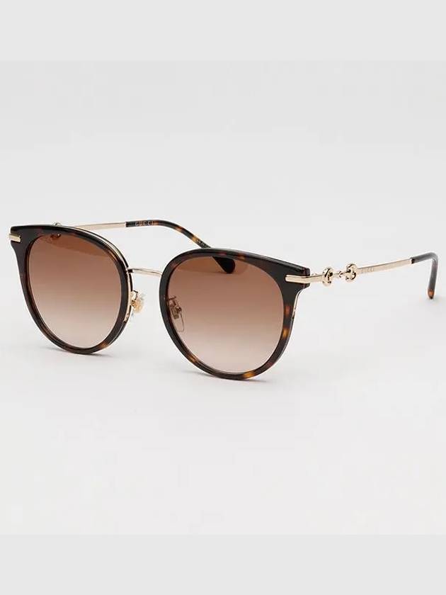 Eyewear Round Oversize Asian Fit Sunglasses Havana - GUCCI - BALAAN 4