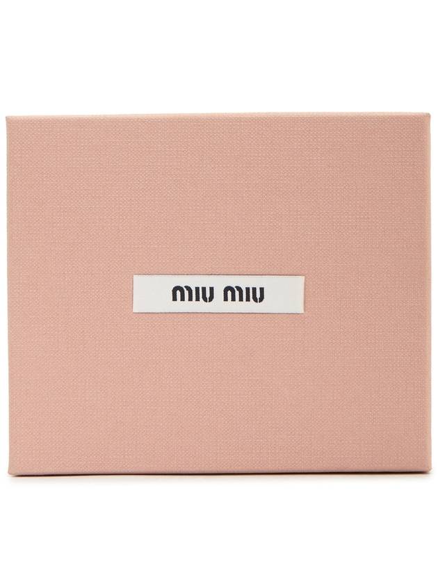 Medal Logo Velvet Scrunchie Black - MIU MIU - BALAAN 7