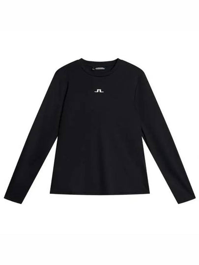 Golf Logo Print Ada Long Sleeve T-Shirt Black - J.LINDEBERG - BALAAN 2