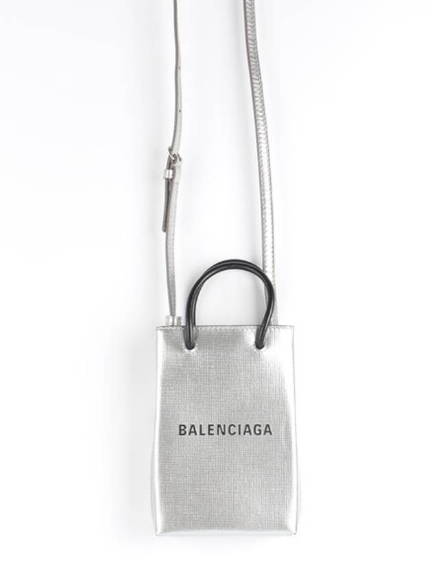 Phone holder cross bag silver - BALENCIAGA - BALAAN 1