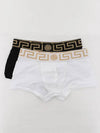 Men's Greca Border Draws 2 Pack Briefs Black White - VERSACE - BALAAN 4