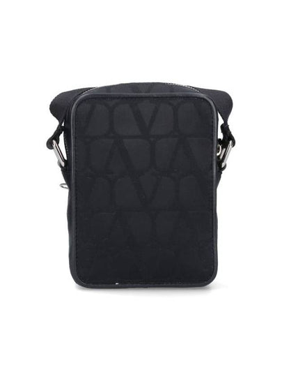 V Logo Pattern Cross Bag Black - VALENTINO - BALAAN 2