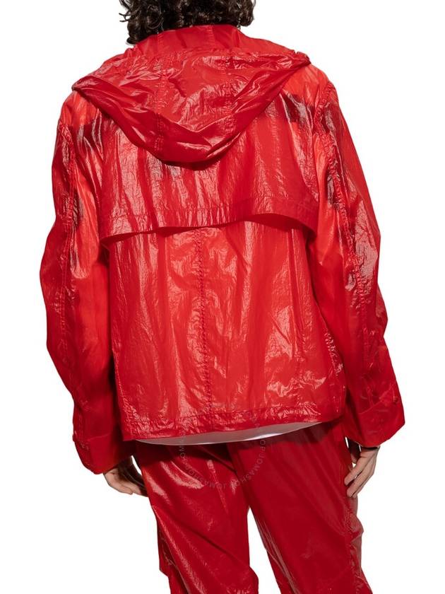 Ferragamo Red Taffeta Drawstring Hooded Jacket, Brand Size 50 (US Size 40) - SALVATORE FERRAGAMO - BALAAN 2