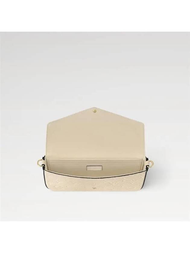 Pochette Felicie Monogram Empreinte Shoulder Bag Cream - LOUIS VUITTON - BALAAN 4