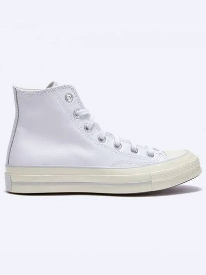 Chuck 70 Leather High Top Sneakers White - CONVERSE - BALAAN 2