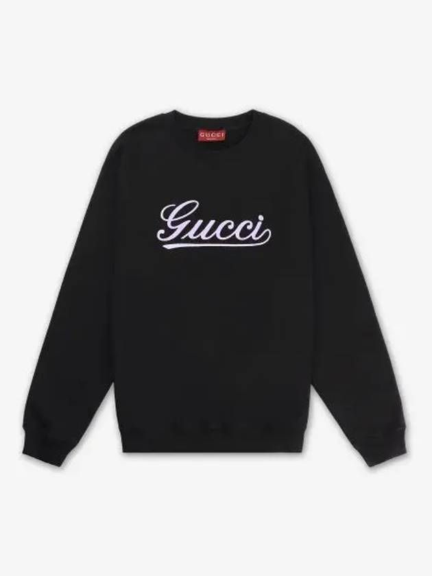 Cotton Jersey Sweater Black - GUCCI - BALAAN 2