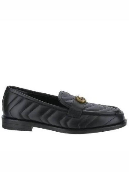 Double G Matelasse Leather Loafers Black - GUCCI - BALAAN 2