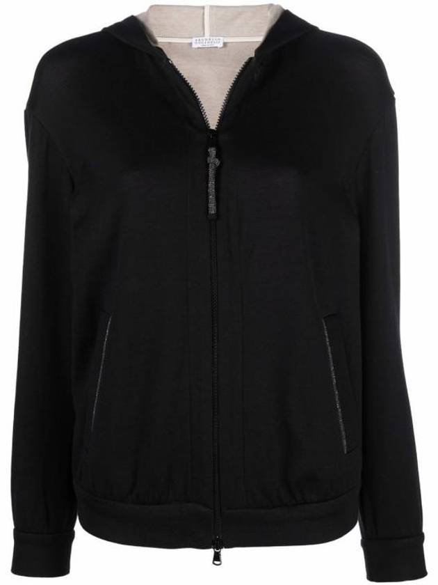 Monili Zipper Loop Zip up Hooded Sweatshirt MD828SB806 C9185 Free - BRUNELLO CUCINELLI - BALAAN 1