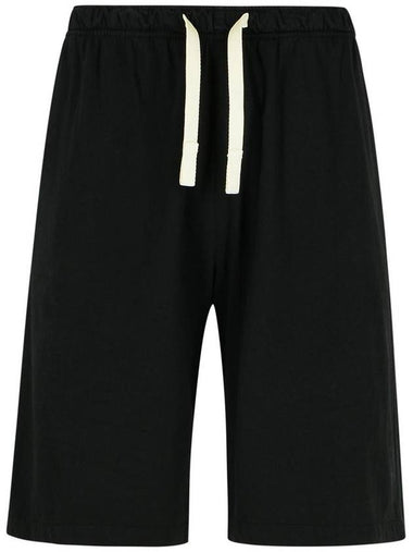 Palm Angels Black Cotton Bermuda Shorts - PALM ANGELS - BALAAN 1