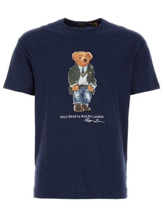 Polo Bear Print Short Sleeve TShirt Navy 710854497 034 - RALPH LAUREN - BALAAN 1