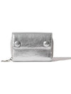 Dot pocket coin zipper bill card wallet silver - LE MASQUE - BALAAN 3