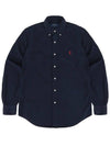 Classic fit garment dye Oxford shirt navy - POLO RALPH LAUREN - BALAAN 2