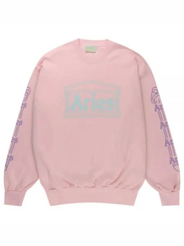 Aries column sweatshirt light pink SSAR20001 - ARIES - BALAAN 1