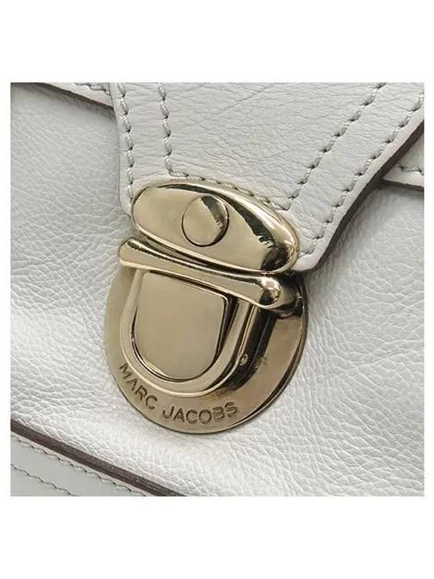 Ivory leather gold embellished tote bag - MARC JACOBS - BALAAN 4