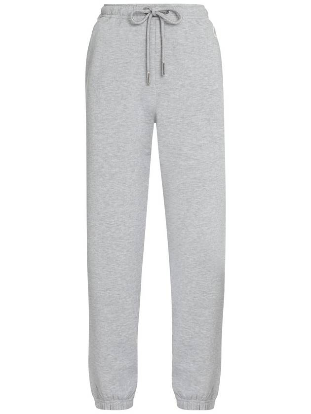 Logo Patch Fleece Jogger Track Pants Grey - MONCLER - BALAAN 2