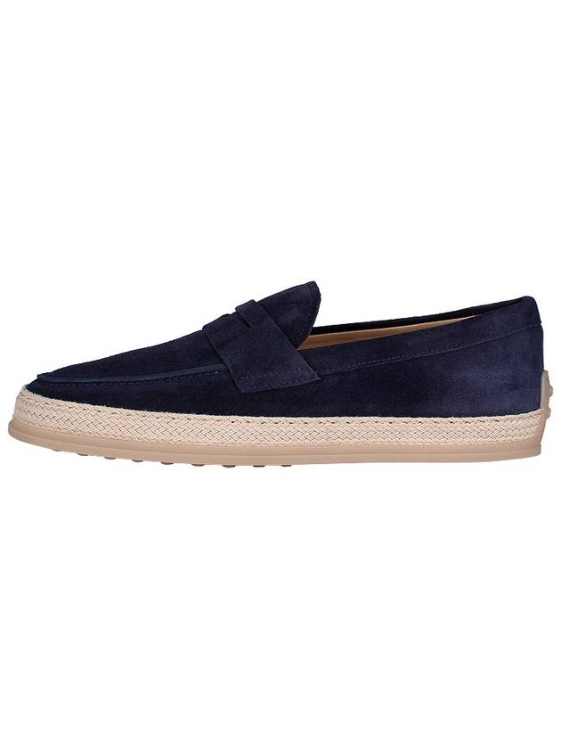 Flat Suede Loafers Blue - TOD'S - BALAAN 4