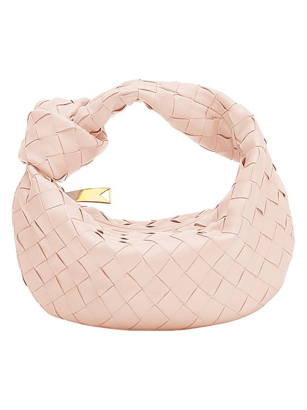 Jodie Intrecciato Small Tote Bag Pink - BOTTEGA VENETA - BALAAN 1