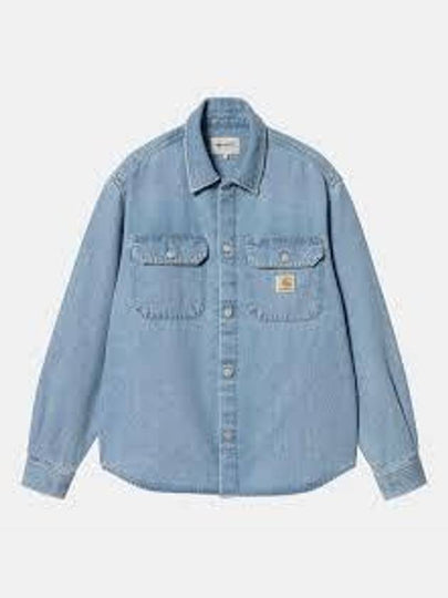 Harvey Shirt Denim Jacket Light Blue - CARHARTT WIP - BALAAN 2