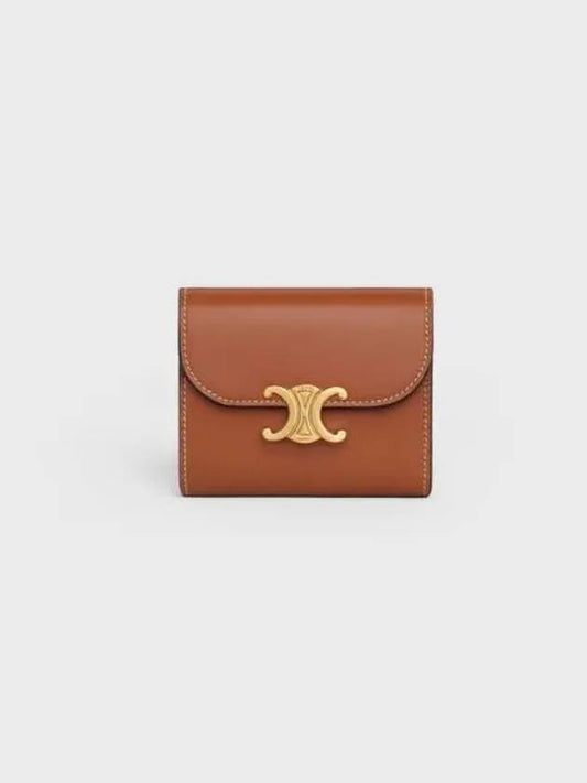 Triomphe Small Half Wallet Tan - CELINE - BALAAN 2