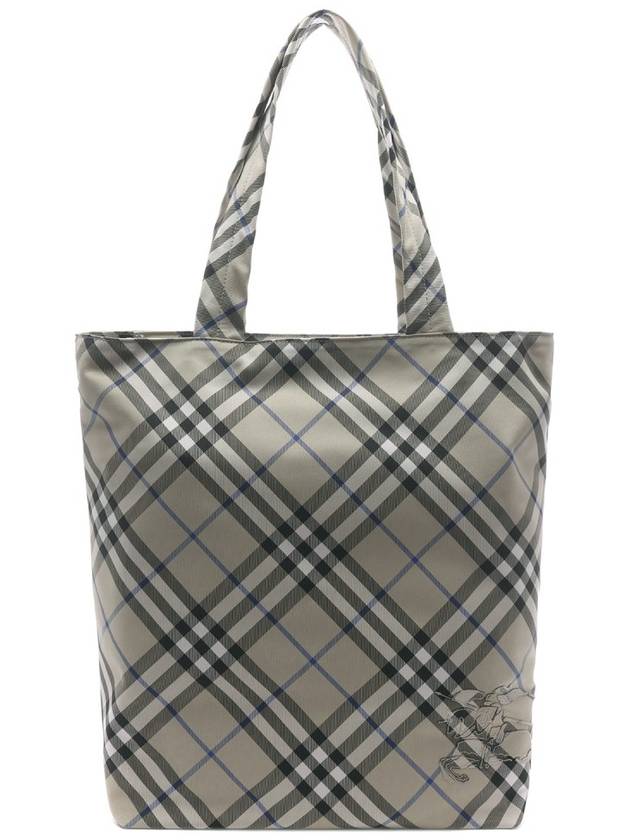 Check Tote Bag Lichen - BURBERRY - BALAAN 2