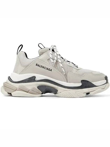 Triple S Triple S gray mesh panel oversole sneakers - BALENCIAGA - BALAAN 1