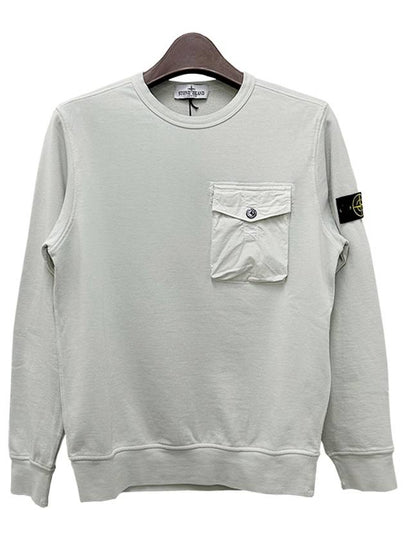 Kids Logo Patch Pocket Sweatshirt Grey - STONE ISLAND - BALAAN 2