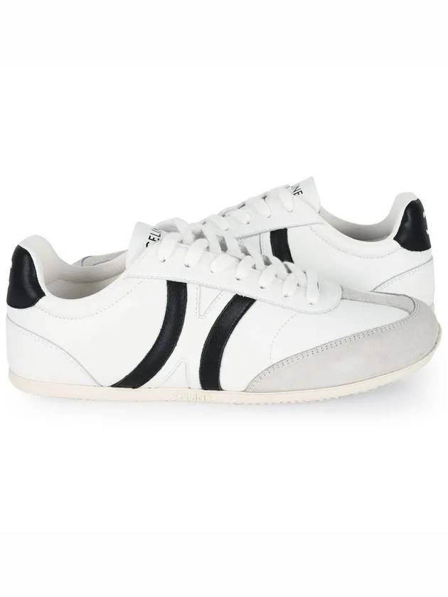 JoGGer Triomphe Calfskin Low Top Sneakers White - CELINE - BALAAN 3