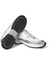 Fabric Laminated Low Top Sneakers Silver - CHANEL - BALAAN 8