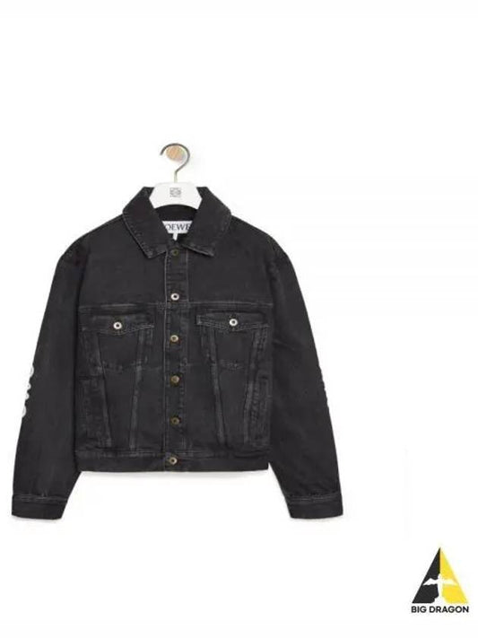 Anagram Jacket In Cotton Black - LOEWE - BALAAN 2