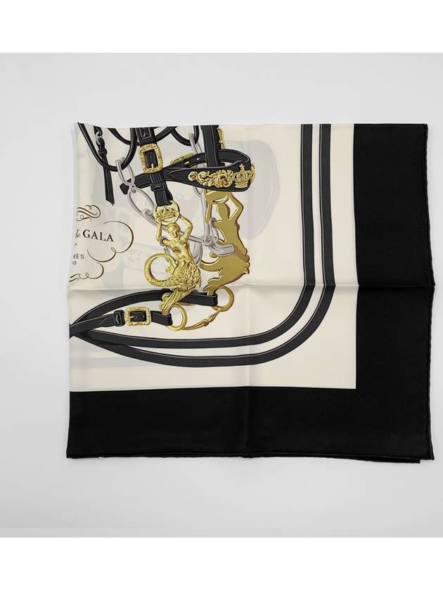 Brides de Gala Forever Silk Scarf Noir - HERMES - BALAAN 8