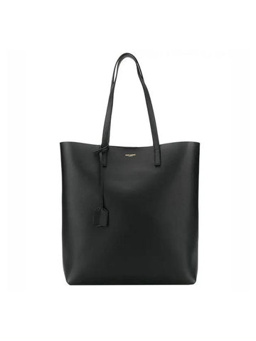 North South Shopping Tote Bag Black - SAINT LAURENT - BALAAN 1