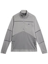 Jimmy Seamless Mid Layer Half Zip Sweater Light Grey Melange - J.LINDEBERG - BALAAN 2