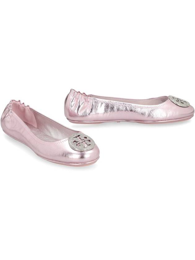 Tory Burch Minnie Travel Metallic Leather Ballet Flats - TORY BURCH - BALAAN 3