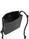 Logo Small Tangle Leather Cross Bag Black - JIL SANDER - BALAAN 5