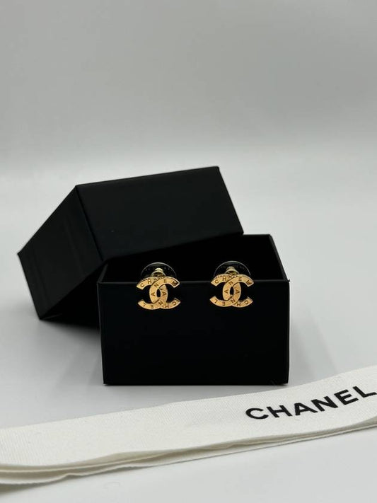 CC logo pre collection earrings gold AB4451 - CHANEL - BALAAN 1