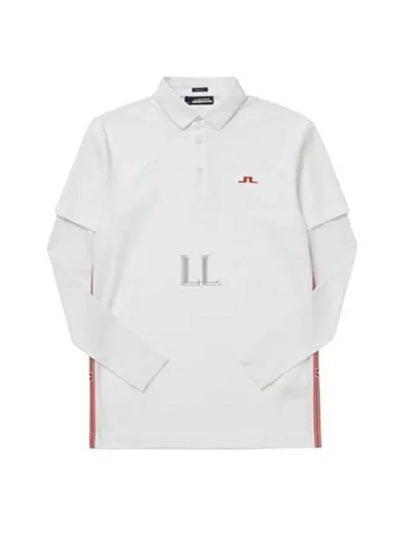 Liam Regular Fit Long Sleeve Polo Shirt White - J.LINDEBERG - BALAAN 2