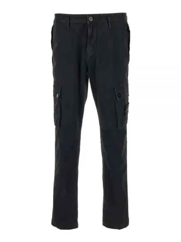 Compass Badge Cargo Straight Pants Black - STONE ISLAND - BALAAN 2