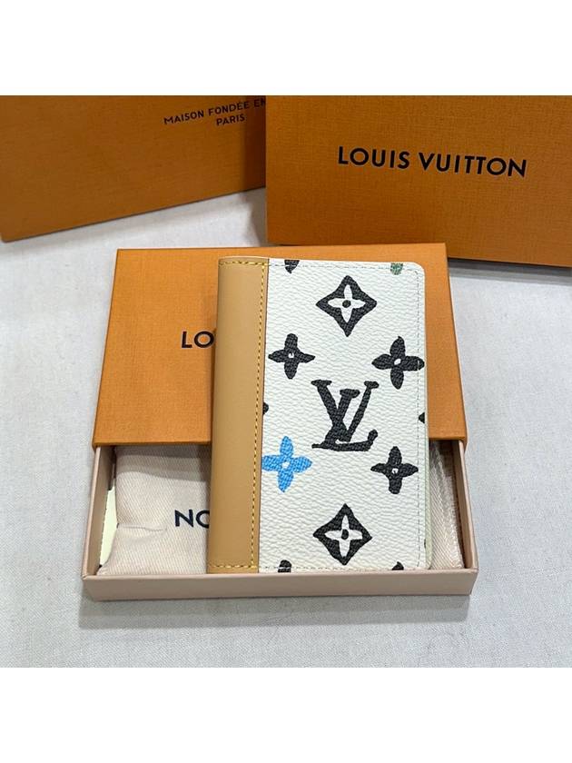 Louis Vuitton Wallet Tyler Monogram Cowhide Leather Pocket Card Holder Ivory - CHANEL - BALAAN 1