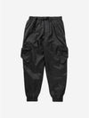 Tech Embroidered Logo Cargo Track Pants Black - NIKE - BALAAN 2