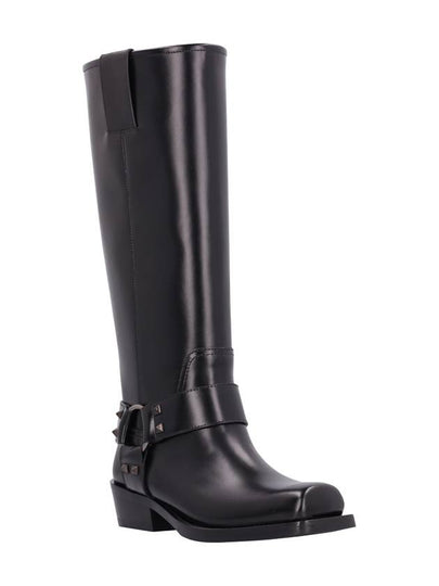 ROCKSTUD BIKER BOOT - VALENTINO - BALAAN 2