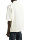 Camp Collar Cotton Short Sleeve Shirt Ecru - LEMAIRE - BALAAN 3