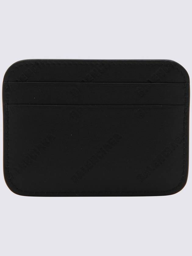 Embossed Logo Card Wallet Black - BALENCIAGA - BALAAN 5