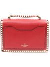 Women s Valentino QW2B0C45KTQ Red Leather Garavani Rockstud Two Way Bag gt 2WAY Gangbuk used luxury goods - VALENTINO - BALAAN 5