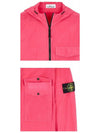 Men's Wappen Patch Naslan Pocket Hooded Jacket Pink - STONE ISLAND - BALAAN 6