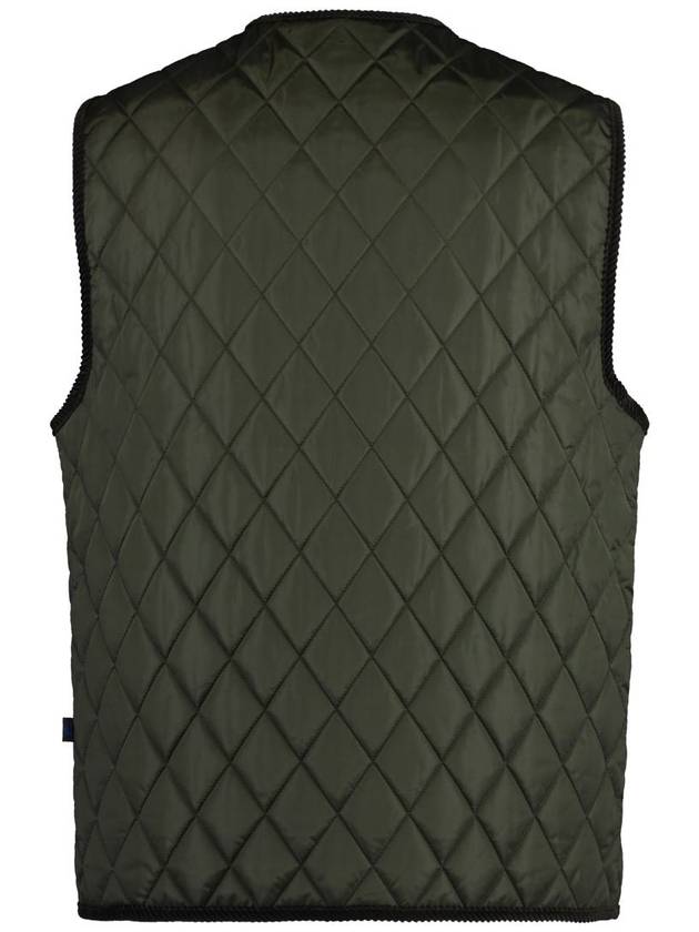 V neck quilted vest green - BURBERRY - BALAAN 3