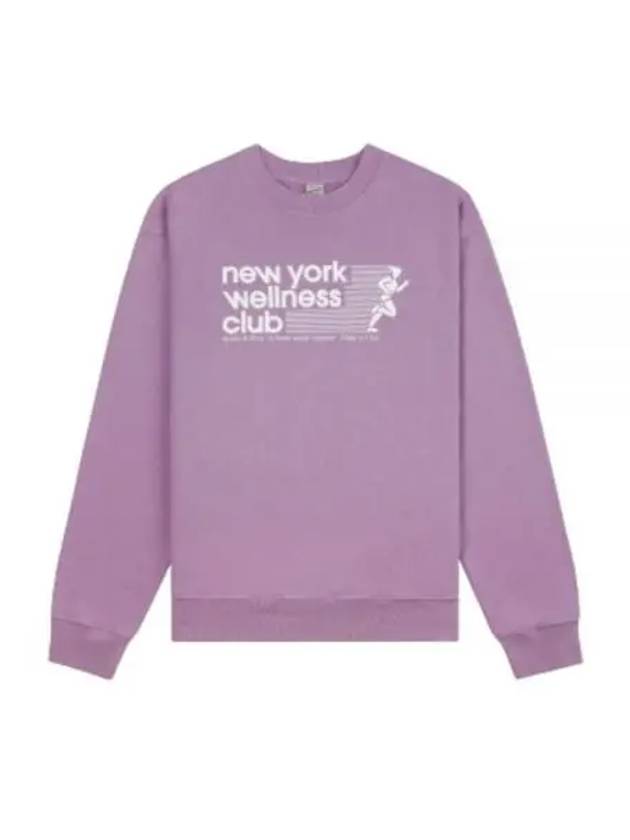 24 USA Wellness Club Crewneck Soft LavenderWhite WS067S410US Sweatshirt - SPORTY & RICH - BALAAN 1