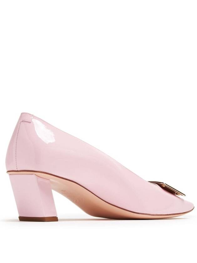 Women's Belle Vivier Metal Buckle Pumps Pink - ROGER VIVIER - BALAAN 5