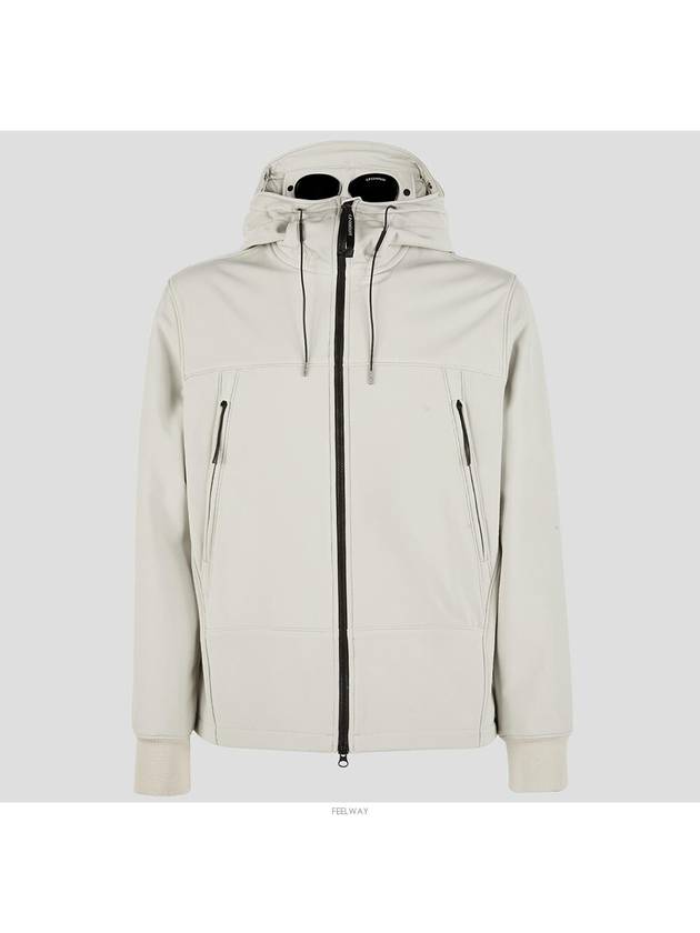 Men's Shell R Goggles Hooded Jacket Beige - CP COMPANY - BALAAN 2