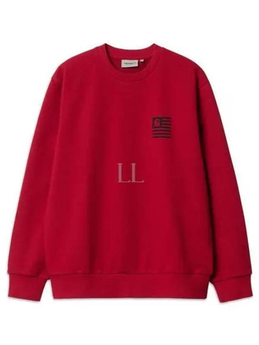 Logo Print Sweatshirt Red - CARHARTT WIP - BALAAN 2