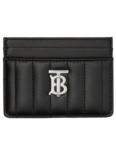 Lola Quilted Card Wallet Black - BURBERRY - BALAAN 2